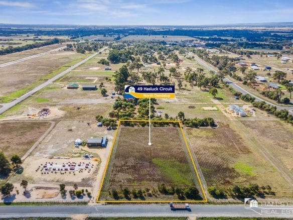 North Dandalup land for sale_Lot 49 Hasluck Circuit North Dandalup aerial photo