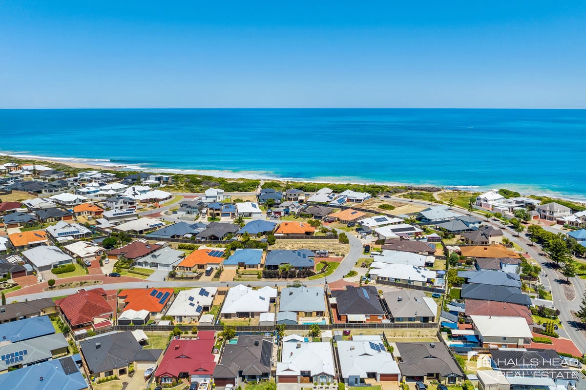 Coastal suburb with ocean view.